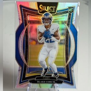 2024 Blake Corum Die Cut Silver Panini Select Prizm Mint condition